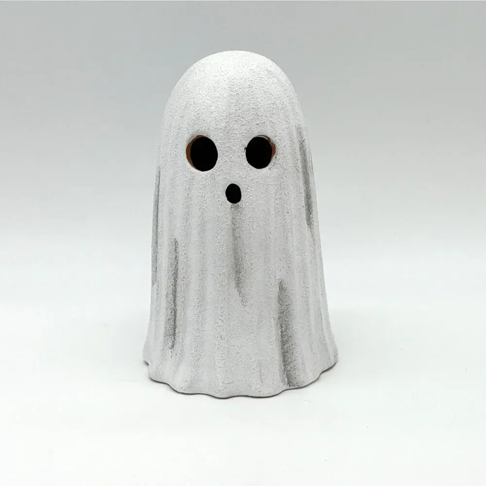 Target Hyde & Eek White Textured Terracotta Ghost 6.75” 2025 NEW
